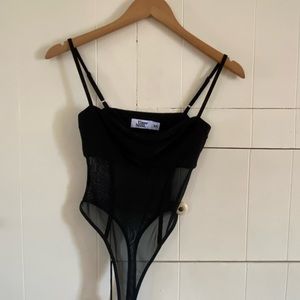 TigerMist black sexy bodysuit